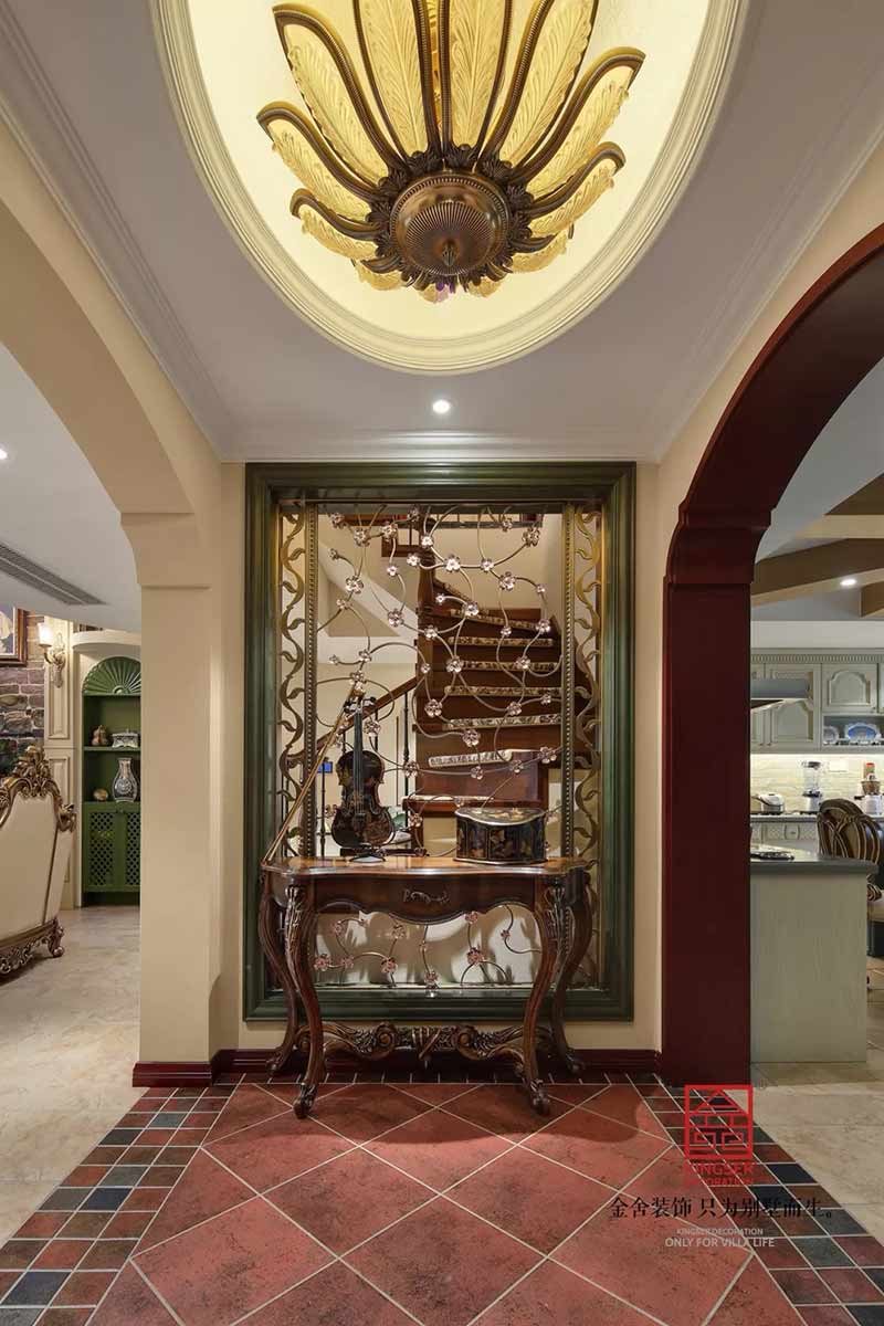 國賓壹號280平米美式風(fēng)格裝修實景