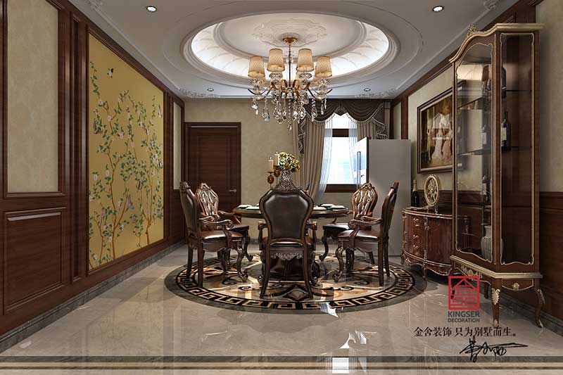 紫晶悅城200平米新古典風格裝修效果圖