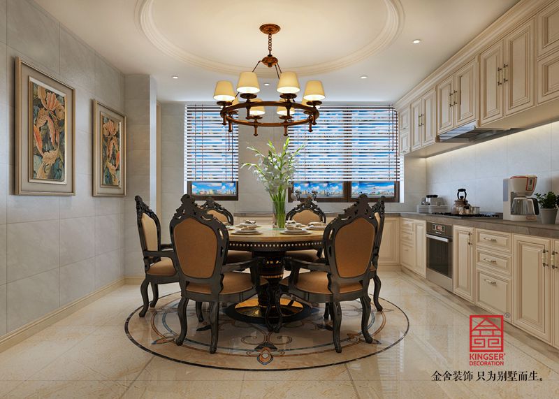 國賓壹號(hào)193平米裝修-歐式風(fēng)格-餐廳