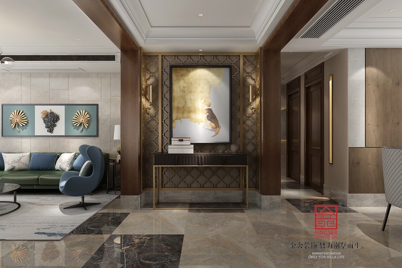 德賢公館160平米裝修-現(xiàn)代簡(jiǎn)約-玄關(guān)