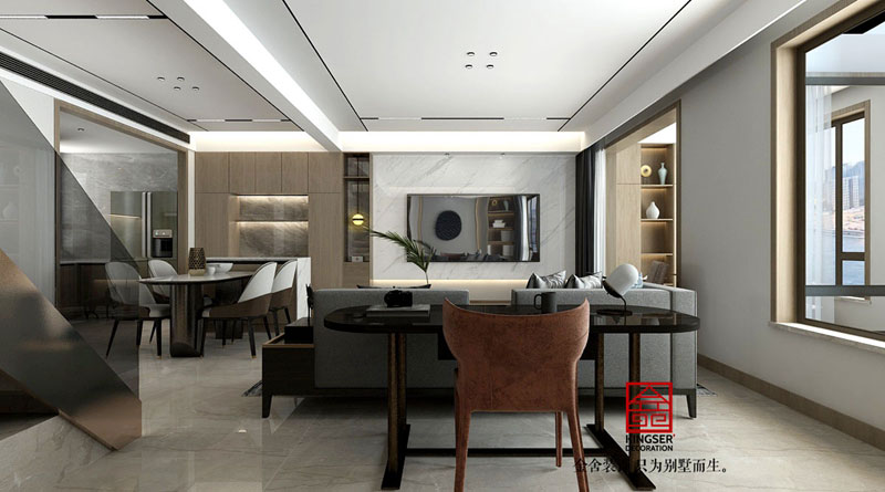 中央云著169平米現(xiàn)代風格裝修效果圖