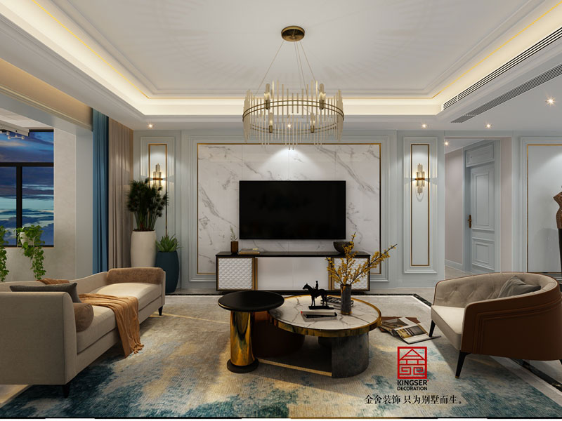 東南智匯城裝修案例170平米法式風(fēng)格