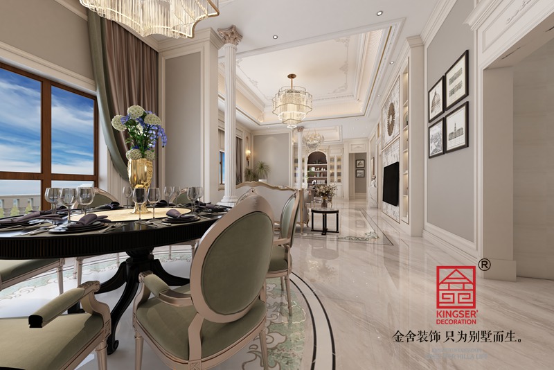 匯君城裝修設(shè)計(jì)歐式風(fēng)格餐廳效果圖