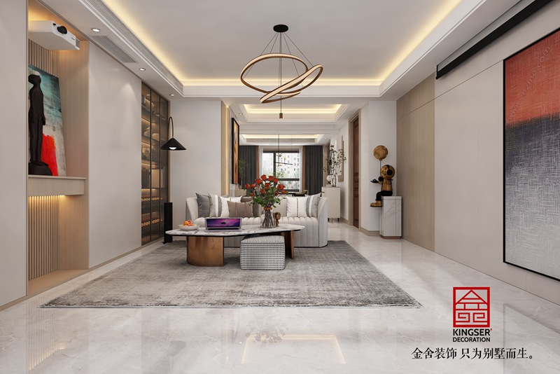 東南智匯城191平輕奢風格裝修效果圖