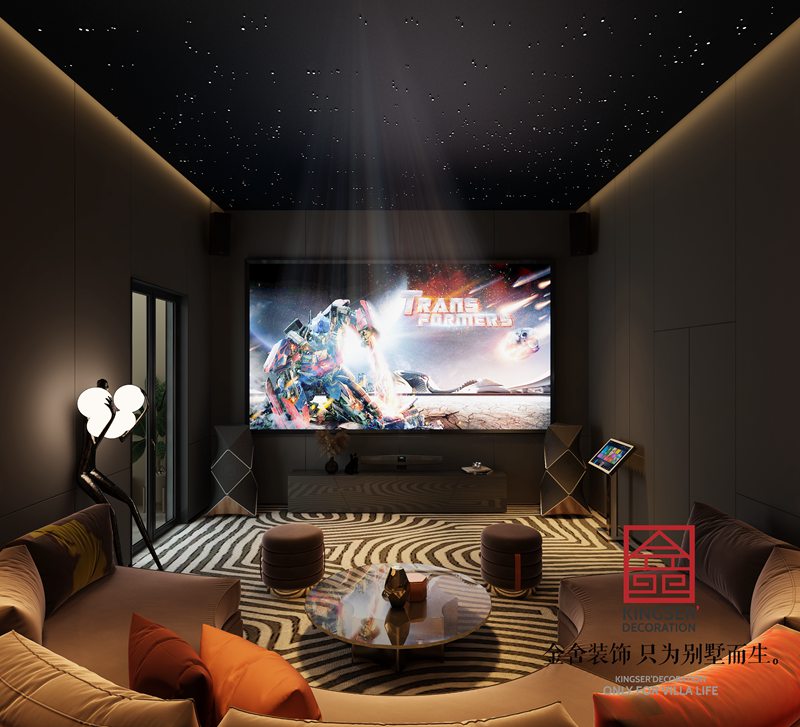 榮盛御府440平米現(xiàn)代風格別墅裝修設計