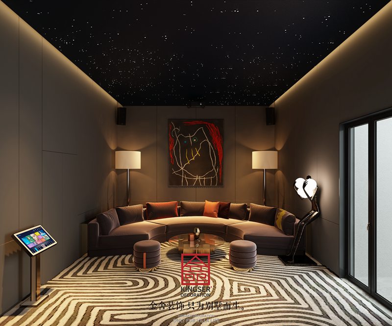 榮盛御府440平米現(xiàn)代風格別墅裝修設計