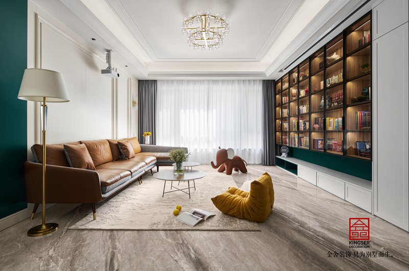 國(guó)赫天著185㎡輕奢風(fēng)格裝修實(shí)景