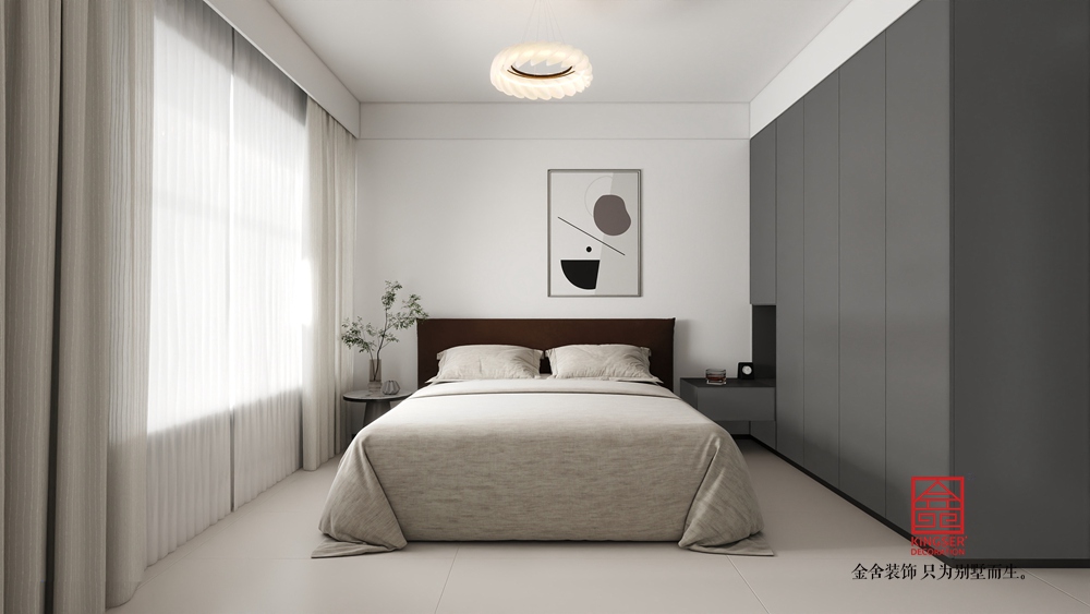 云和賦162平米現(xiàn)代簡約裝修-臥室