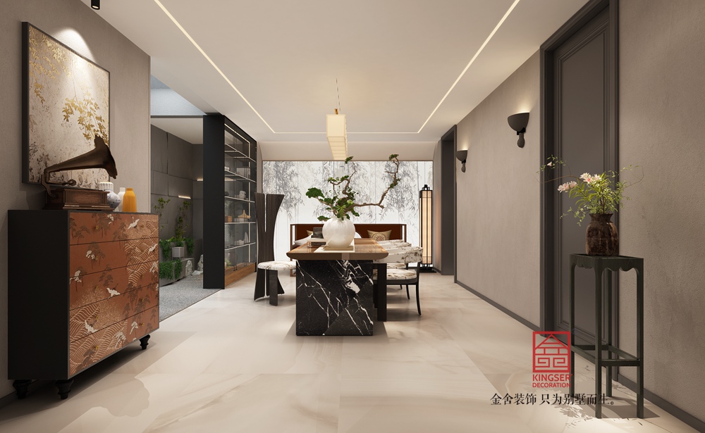 龍湖天奕350平米法式風(fēng)格裝修-餐廳