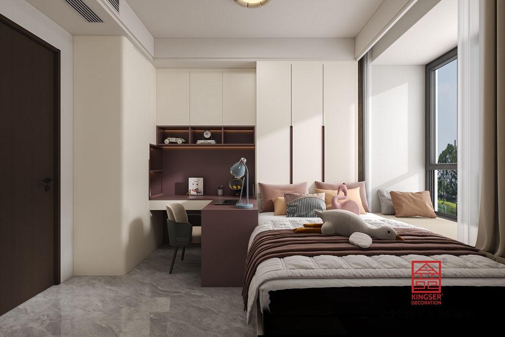 云和賦146平米現(xiàn)代簡約裝修-臥室